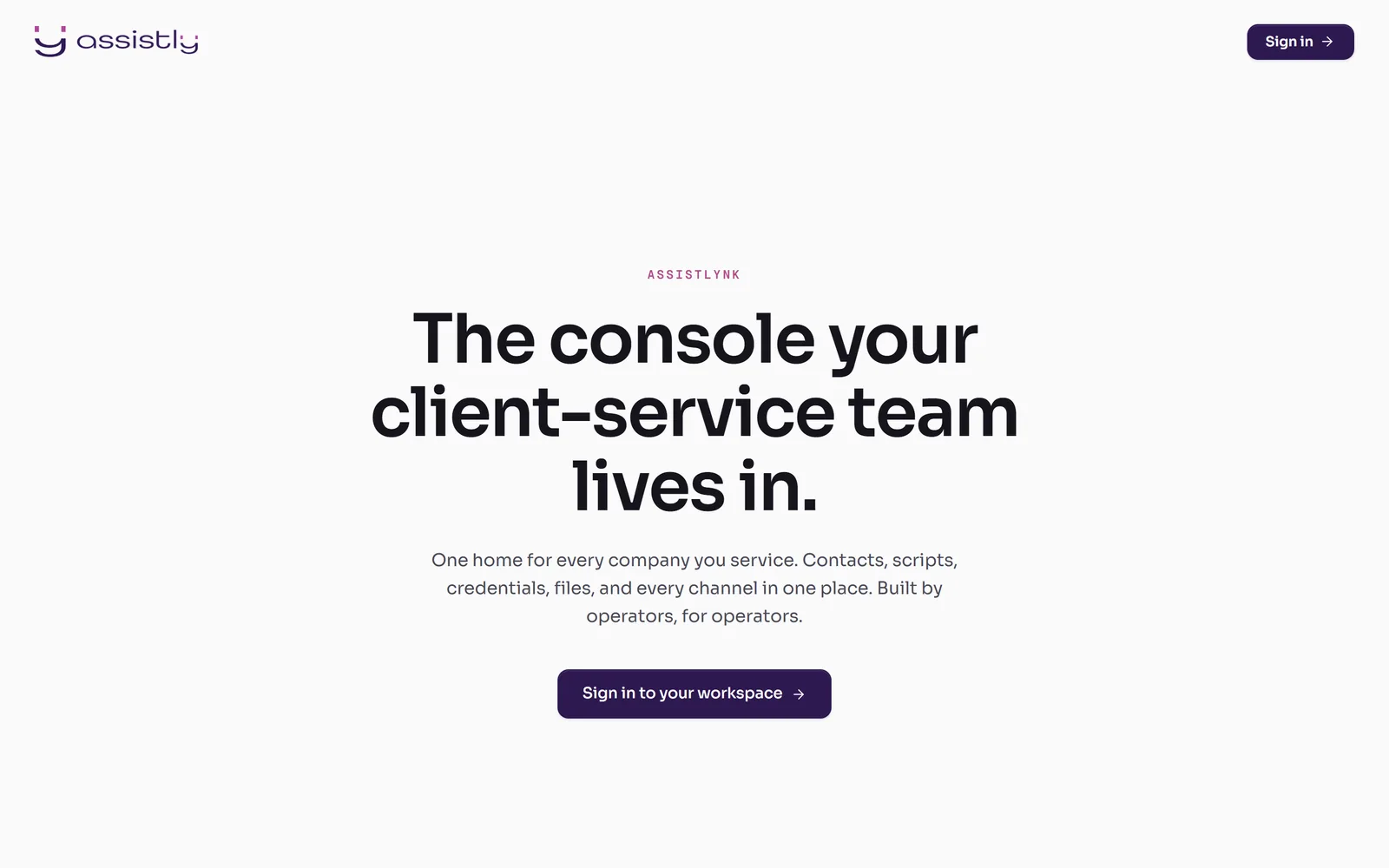 The assistlynk.com site